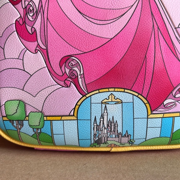 Loungefly Sleeping Beauty Stained Glass Mini Backpack Aurora Prince Phillip main image 4